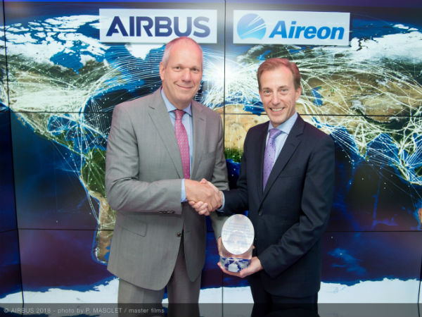 FIA 2018 Aireon Strategic partnership announcement day: Evert Dudok (Airbus) Don Thoma (Aireon)